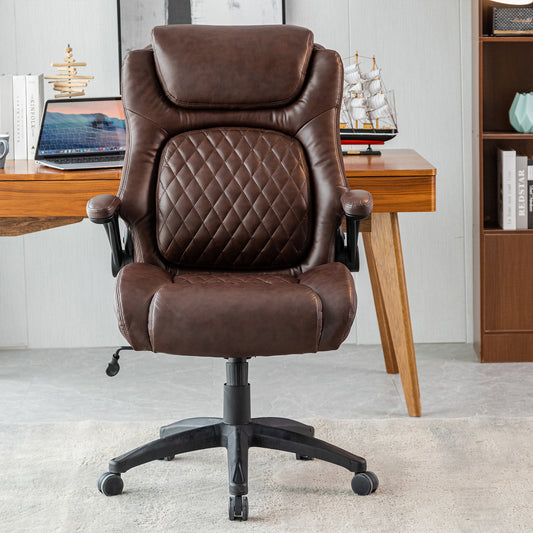 Thought Executive Leather Office Chair - Brown