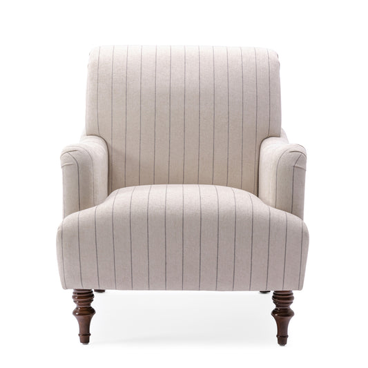 Sylvia Sea Oat Striped Accent Chair