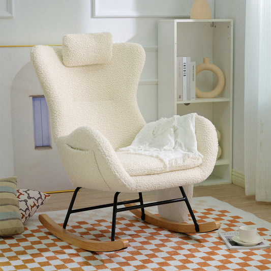 Anton Rocking Chair - Beige