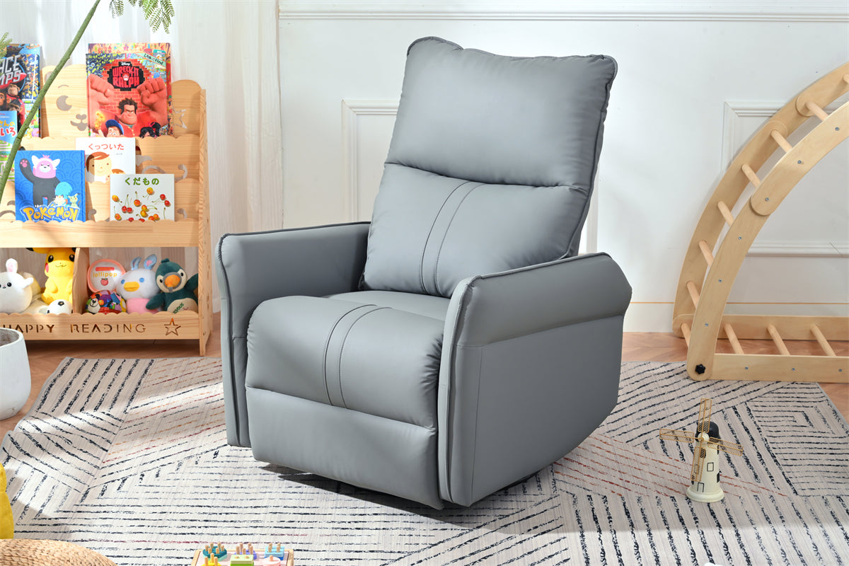 Amos Power Swivel Rocker Recliner Chair - Gray