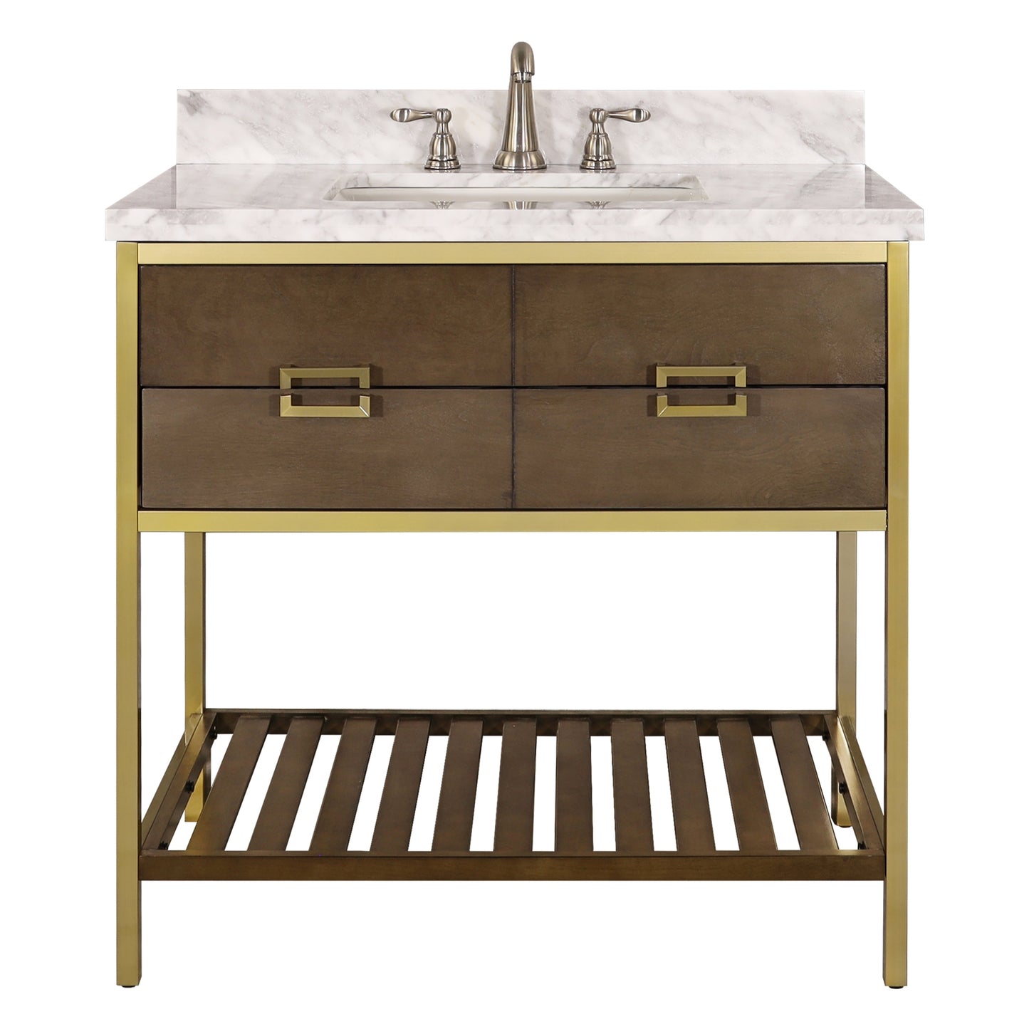 Carrara Marble BathroomVanity