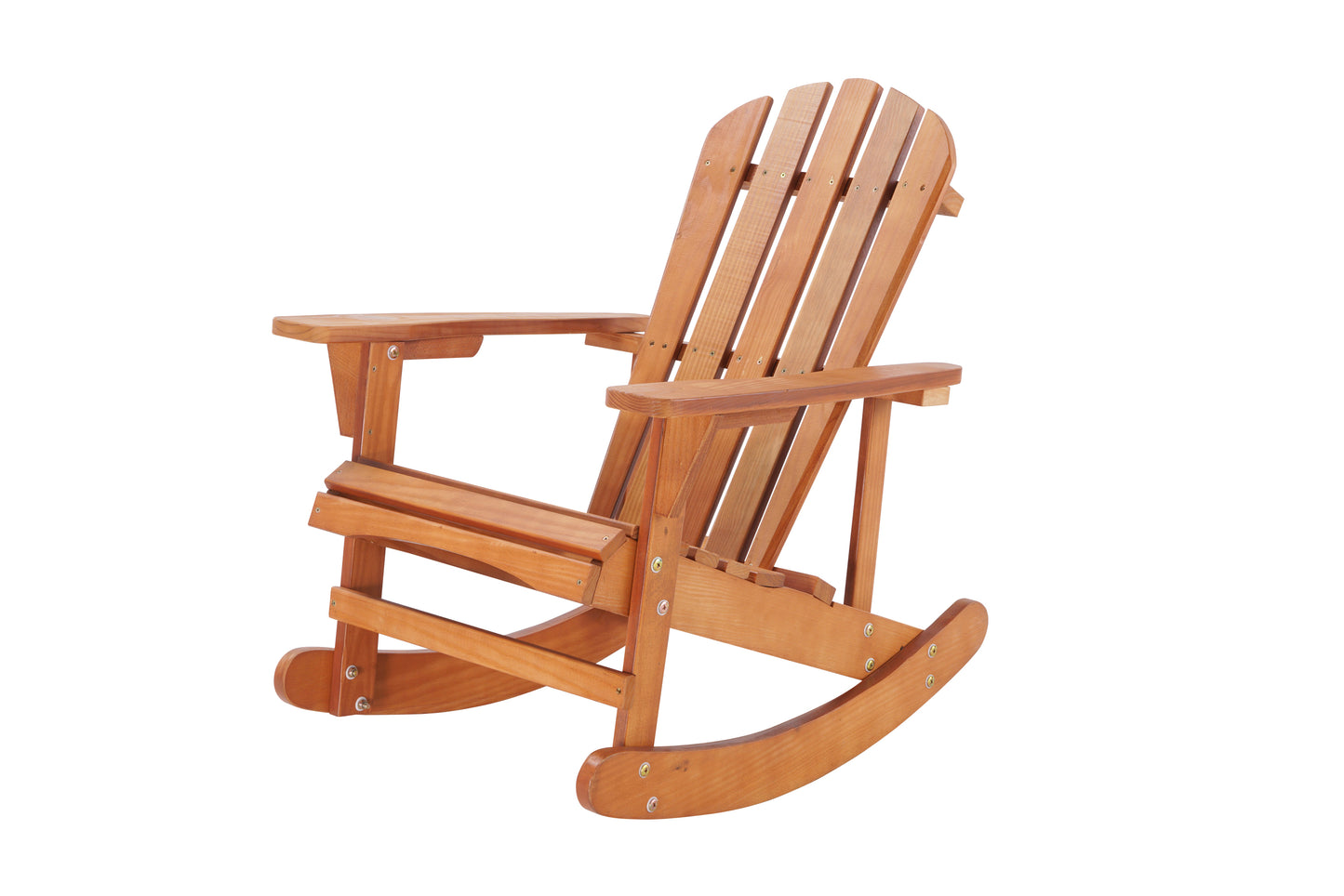 Garvin Adirondack Rocking Chair Solid Wood - Walnut