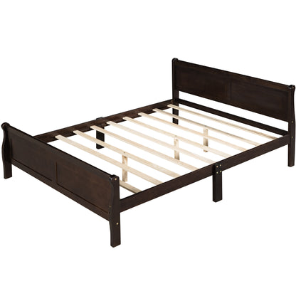 Urban Fusion Full Size Wood Platform Bed - Espresso