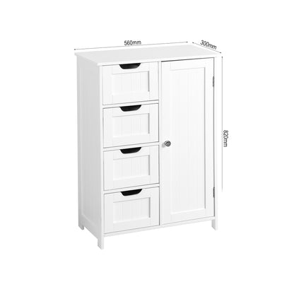 Jaro Bathroom Storage Cabine - White