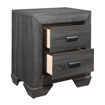 Rustic Aesthetic Nightstand - Gray