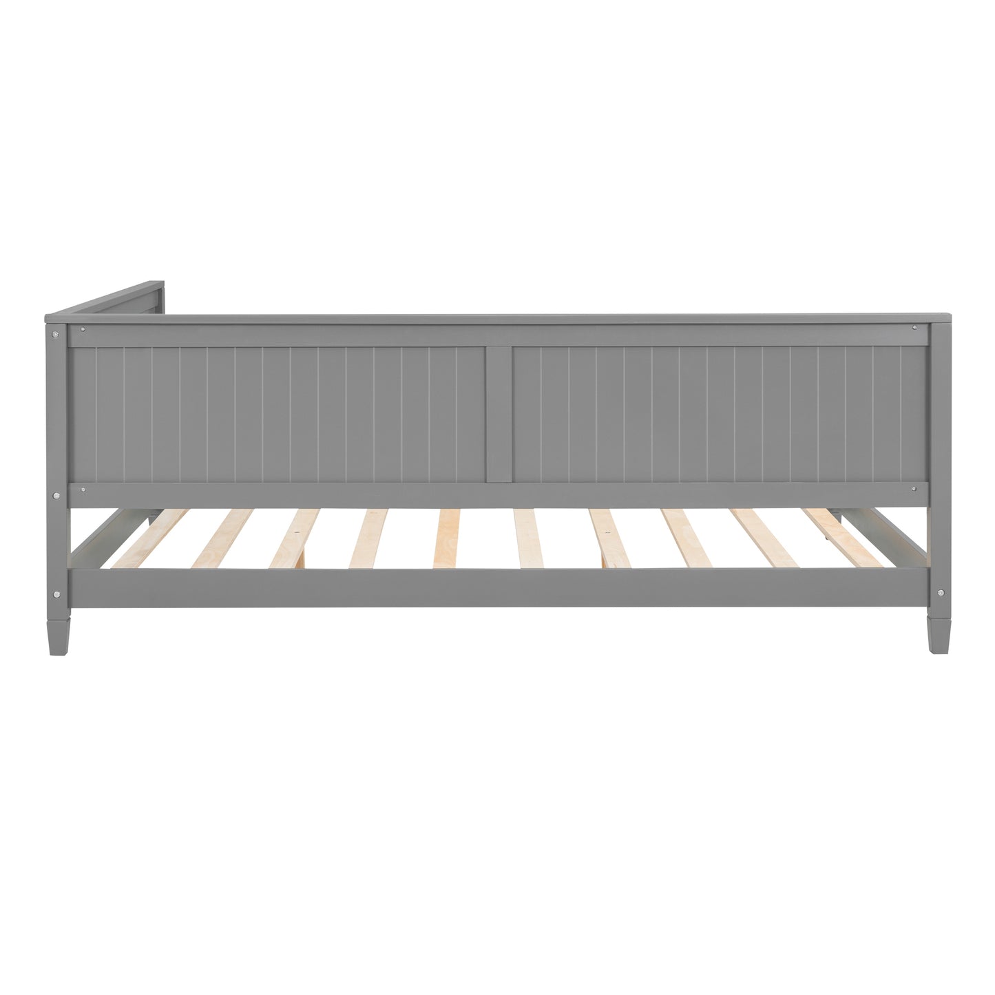 Lou Full Size Wooden Daybed - Gray