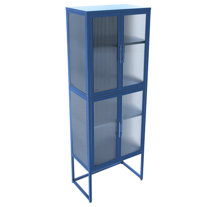 Nera II Tempered Glass Cabinet - Blue