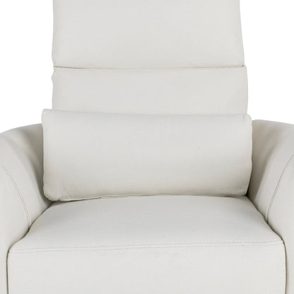 Niki Upholstered Swivel Recliner - Beige