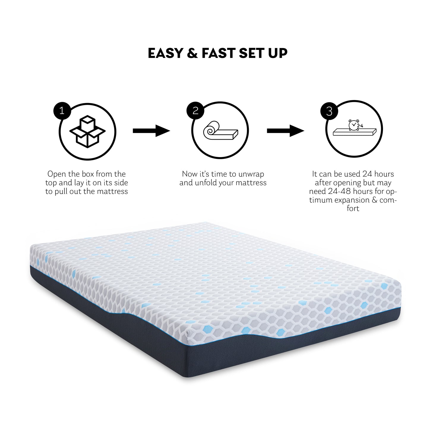 Estra Memory Foam 10" Mattress - King