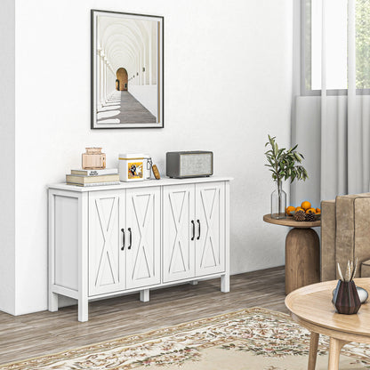 Brent Sideboard Buffet Cabinet - White