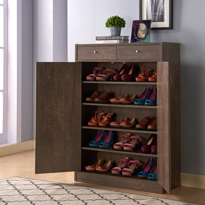 Parza Shoe Storage Cabinet - Walnut