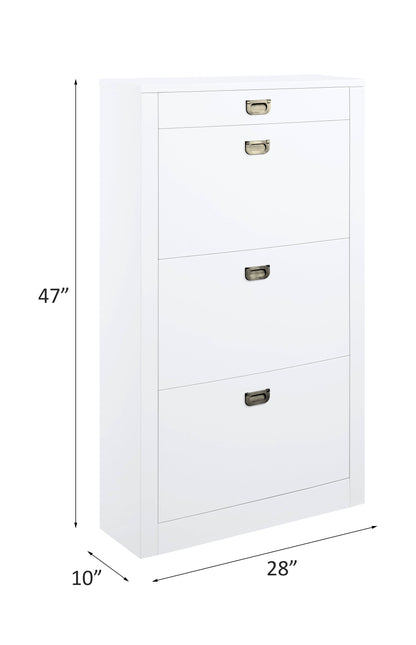 Pagan Shoe Cabinet - White