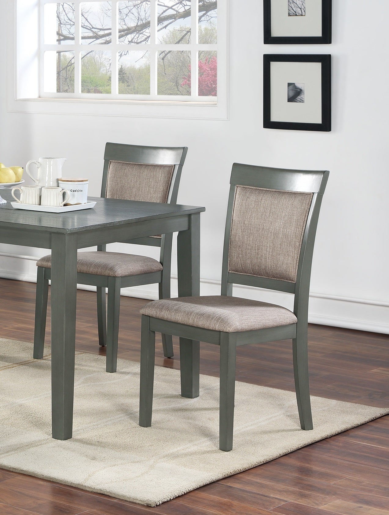 Symphony 5 pc Dining Room Set Dining Table 4x Chairs - Oak