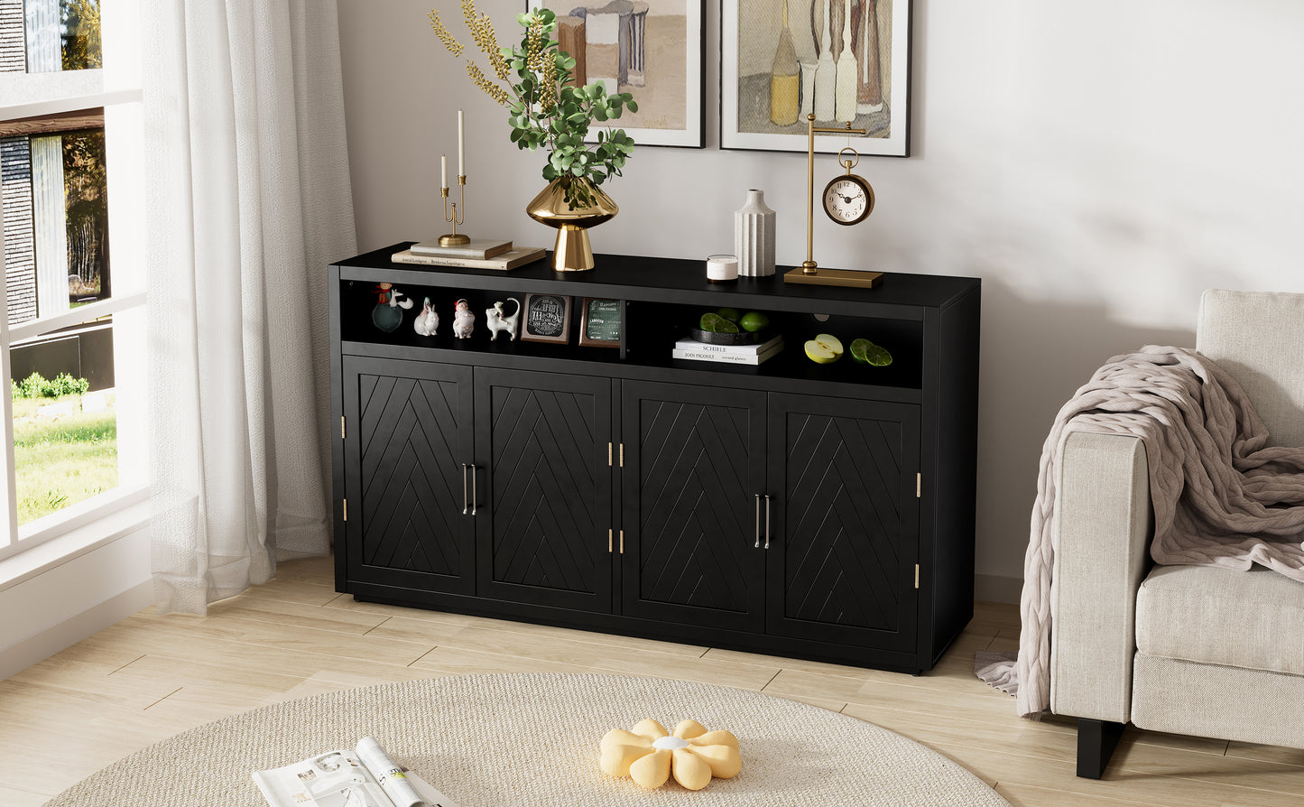 Bai Sideboard Buffet - Black