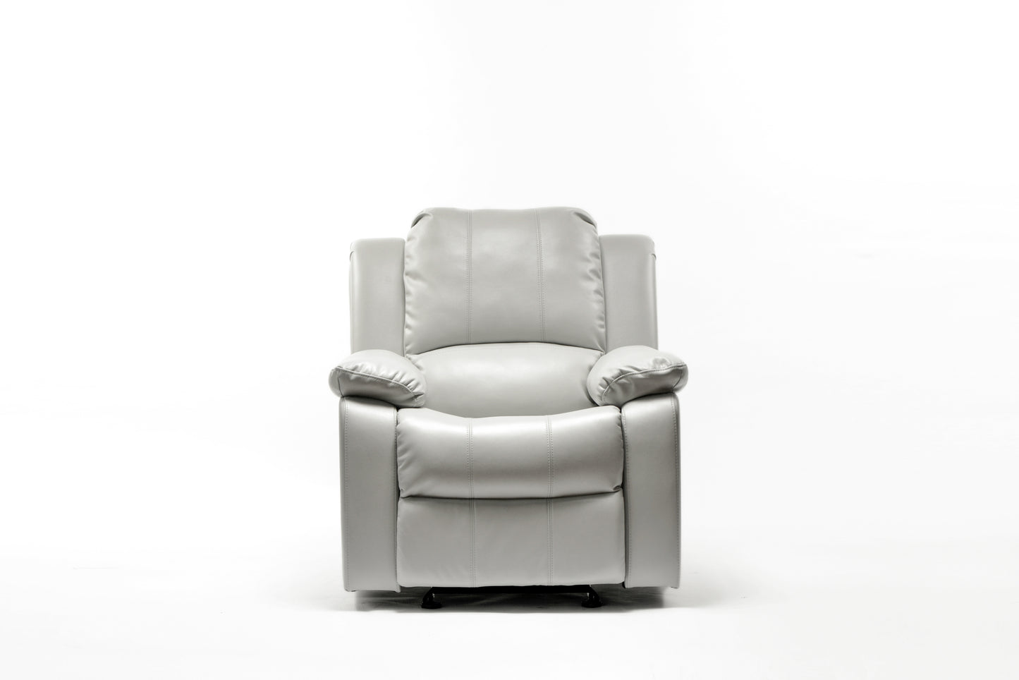 Charlotte Leather Gel Recliner - Ivory