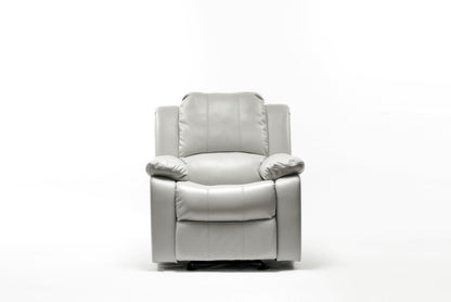 Charlotte Leather Gel Recliner - Ivory