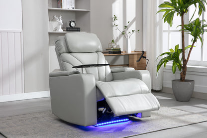 Orbit Power Motion Recliner - Light  Grey