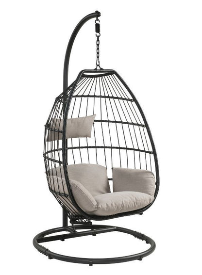 Oldi Patio Hanging Chair with Stand - Beige