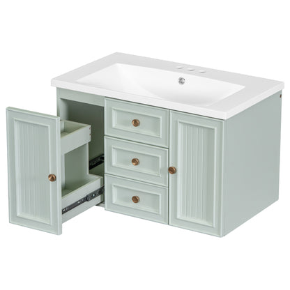 Greenwood Wall Mounted Bathroom Vanity