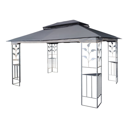 Noo 13 x 10 ft Outdoor Patio Gazebo Canopy Tent - Gray