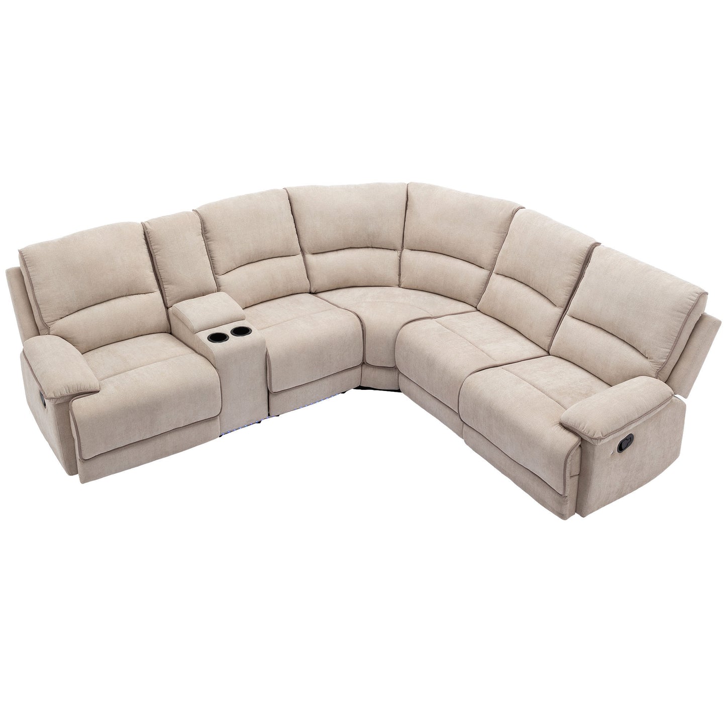 Omar Manual Reclining Set - Cream