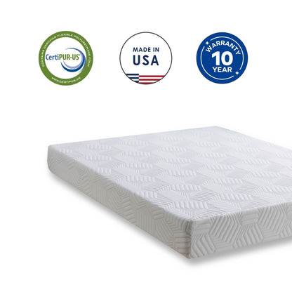 Lux Gel Memory Foam 10" Mattress - California King