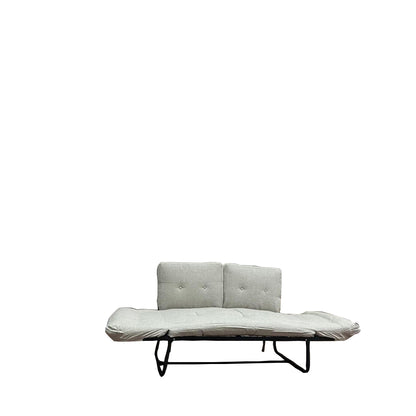 Ayers Violette Metal Frame Futon Love Seat - Beige