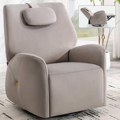 Bryce Power Recliner Chair with Lumbar and Neck Support - Gray