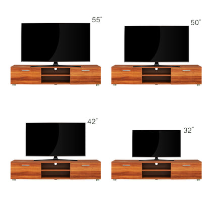 Jared TV Stand Media Console Entertainment Center - Walnut