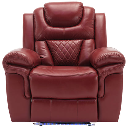 Milo 3 Pieces Recliner Sofa Sets - Red