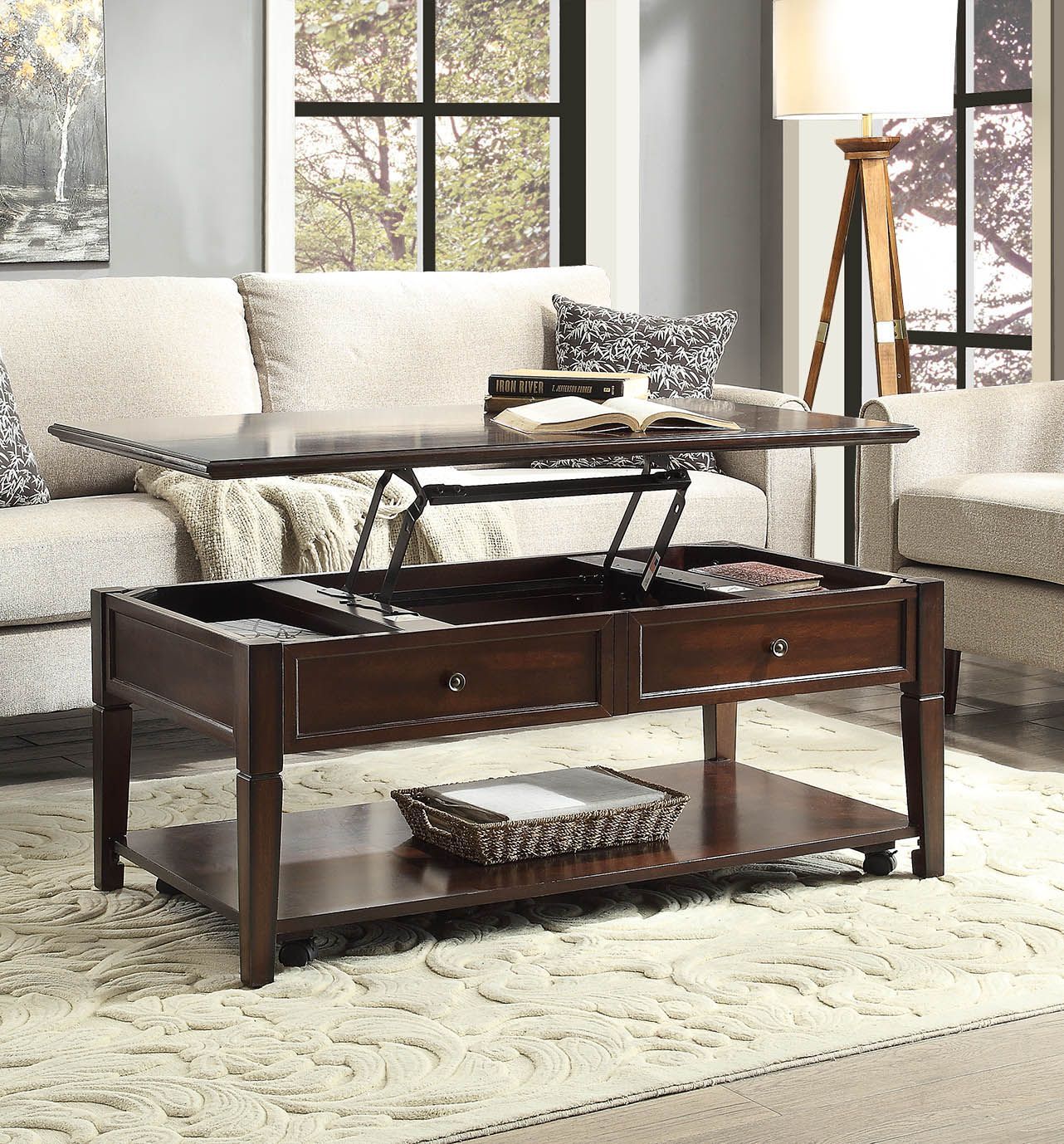 Malachi Coffee Table - Walnut