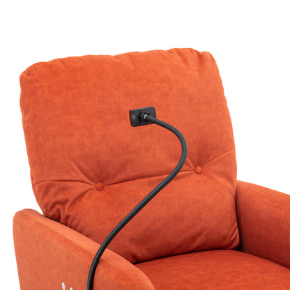 Dax Electric Rocking Motion Recliner - Orange