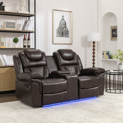 Milo 3 Pieces Recliner Sofa Sets - Brown