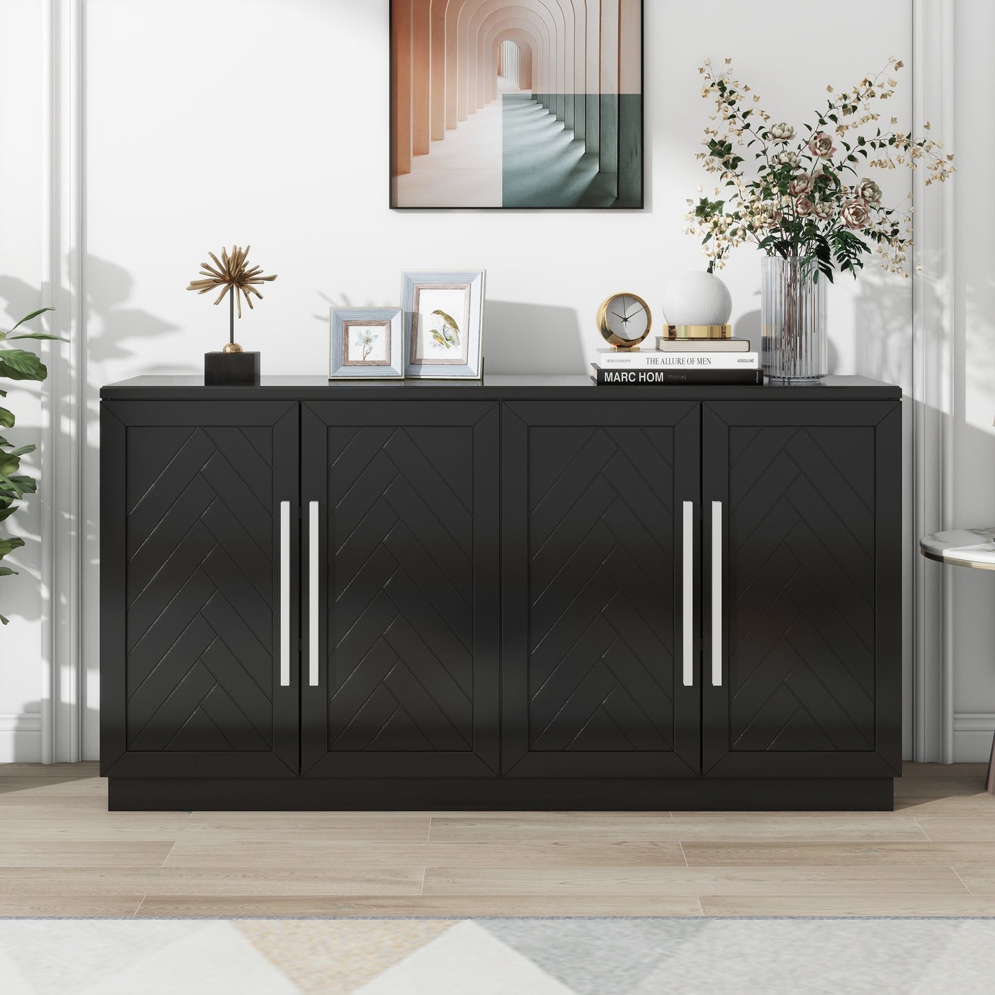 Larson Sideboard Buffet - Black