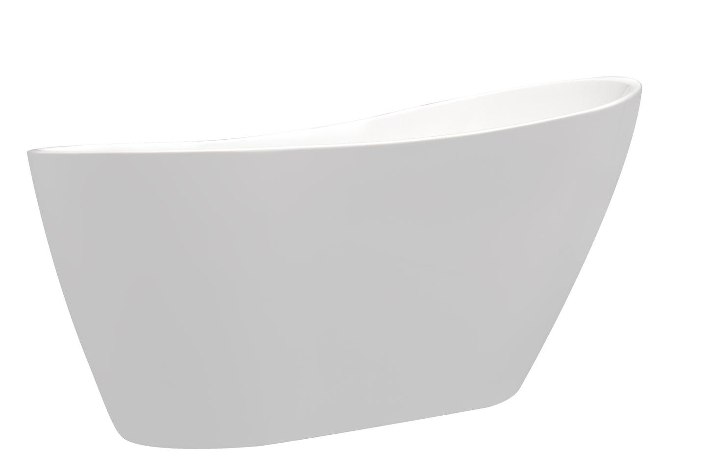 Topa 55" Acrylic Freestanding Soaking Bathtub  - White