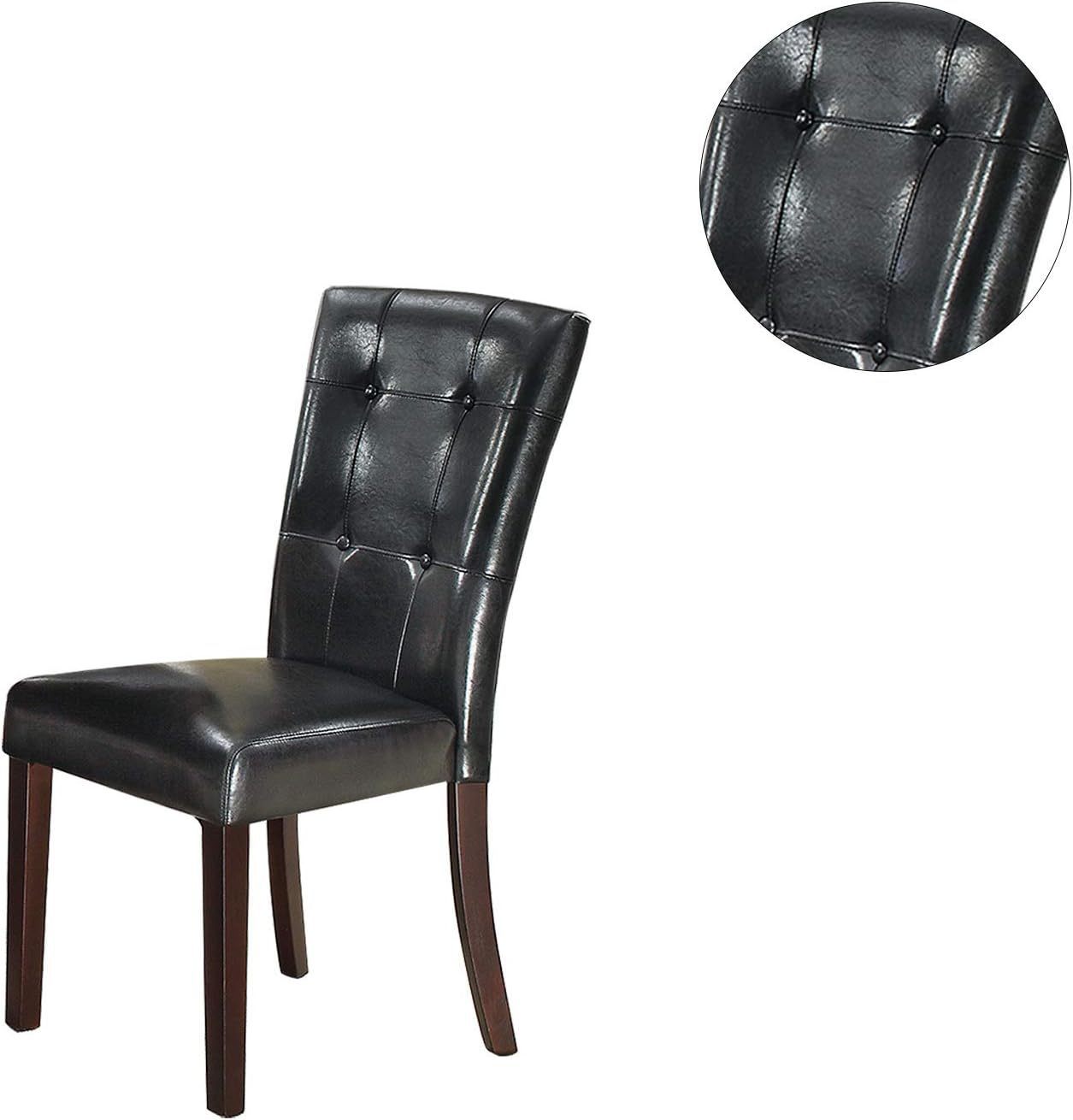 Evans Tufted Dining Chairs (Set of 2) - Black