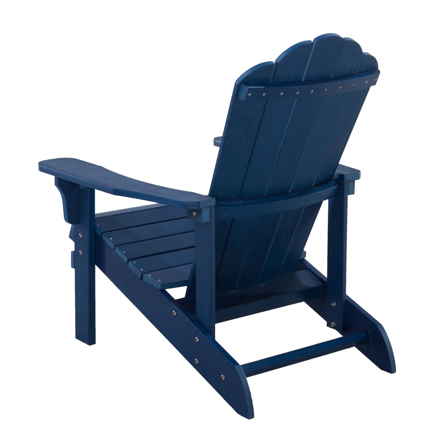 Key West Outdoor Plastic Wood Adirondack Chair - Blue