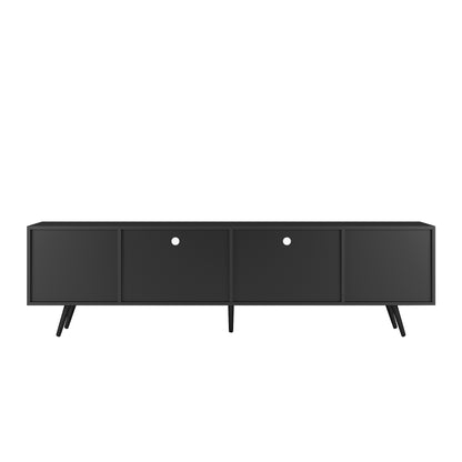 Moon 16 Colors LED TV Stand with Remote Control Lights - Black