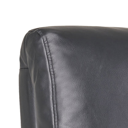 Henson Faux Leather Recliner Chair - Black