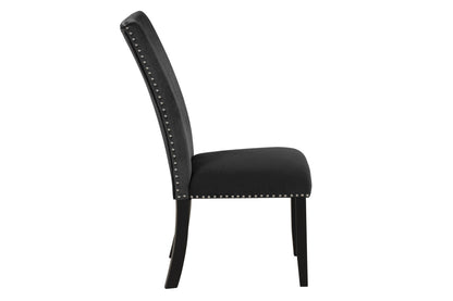 Divina Velvet Dining Chairs (Set of 2) - Black