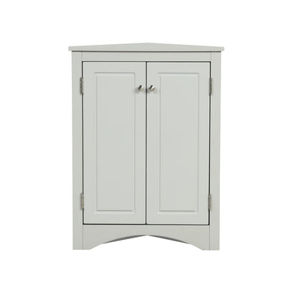 Modern Triangle Corner Cabinet -  Gray