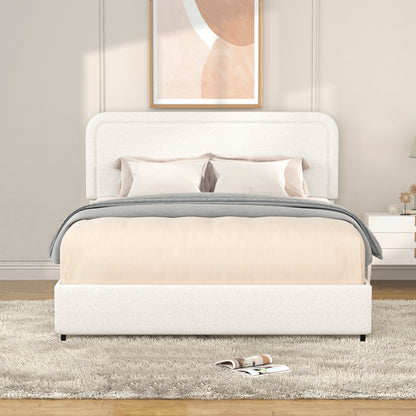 Liv Queen Size Platform Bed - Ivory