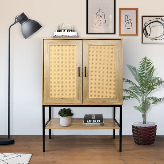 Levo Rattan Doors Free Standing Sideboard