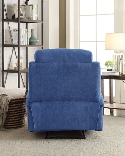 Voe Recliner Chair with Cup Holder - Blue