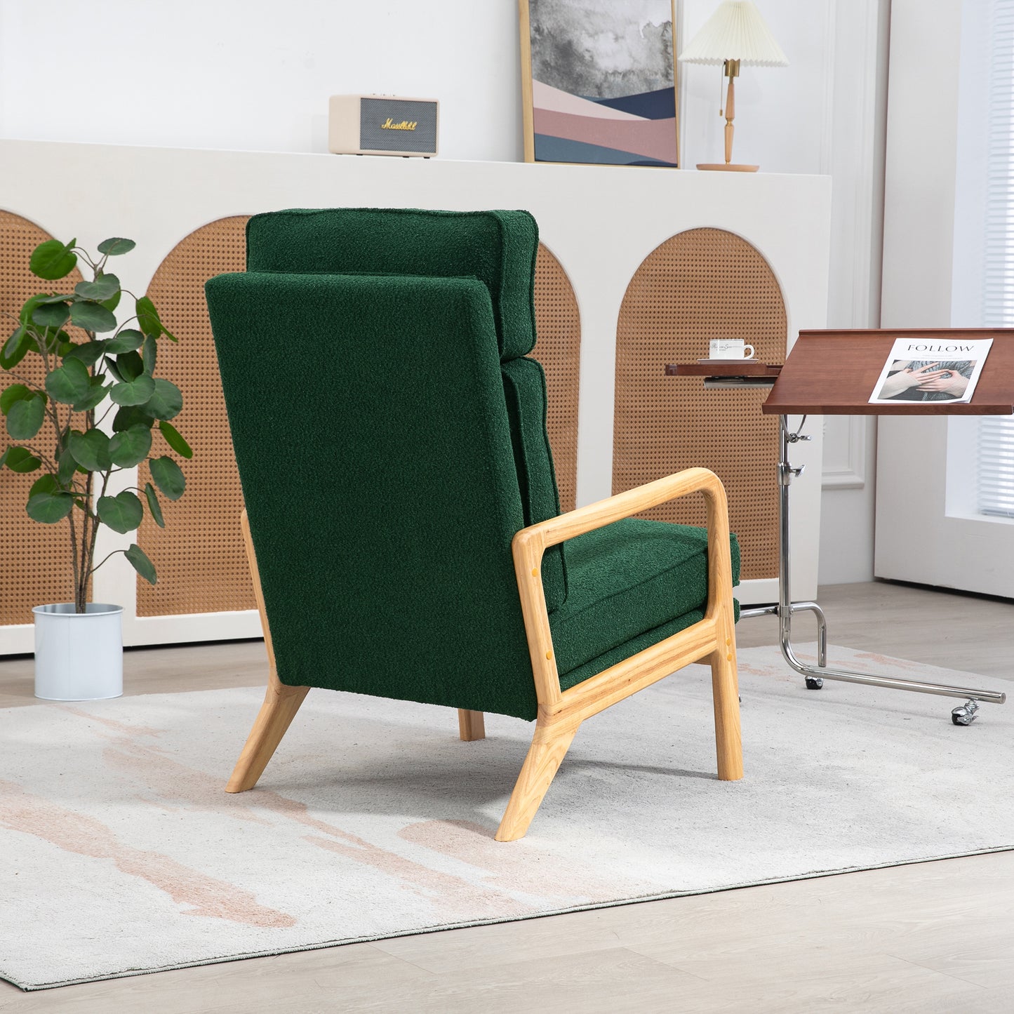 Barton Modern Rocking Chair - Green