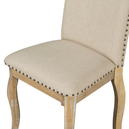 Stanley Dining Chairs with Nailhead (Set of 4) - Natural