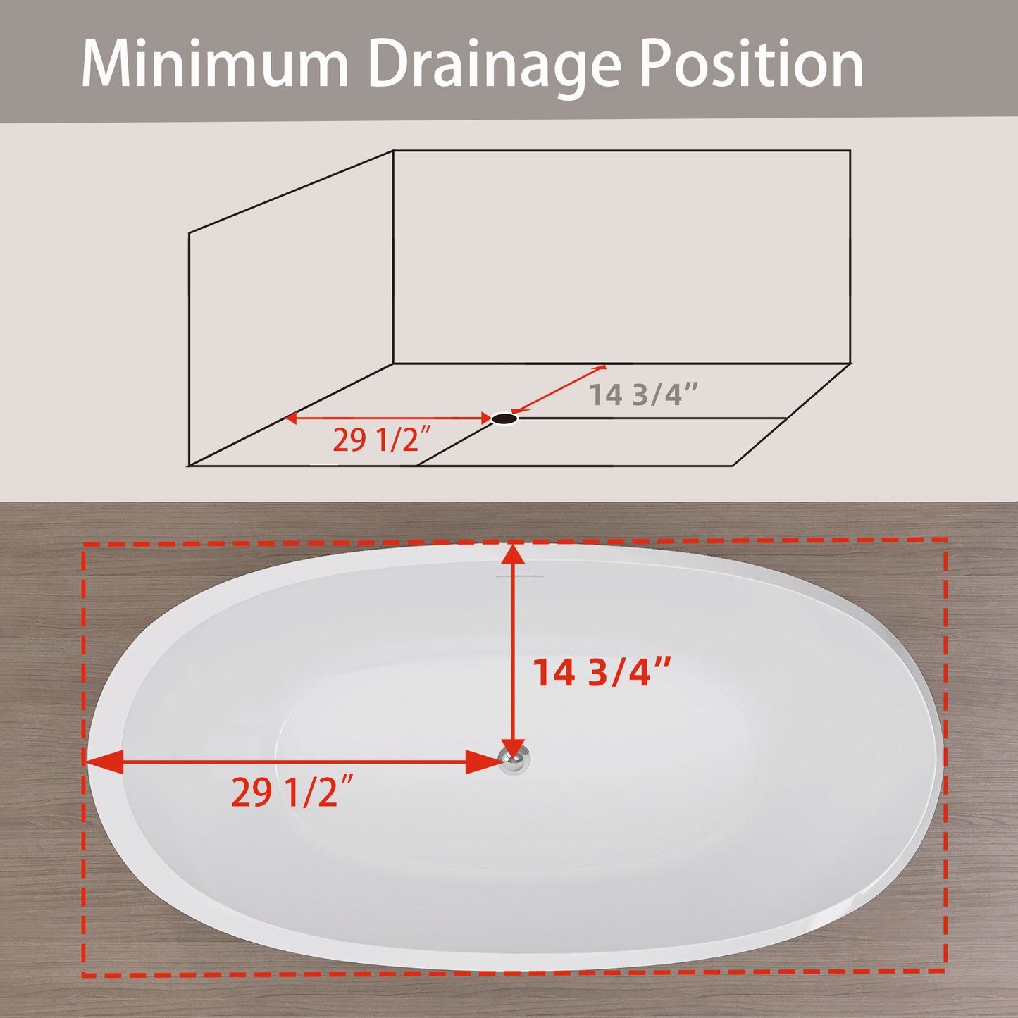 Mody 59" Acrylic Freestanding  Soaking Bathtub - Gloss White