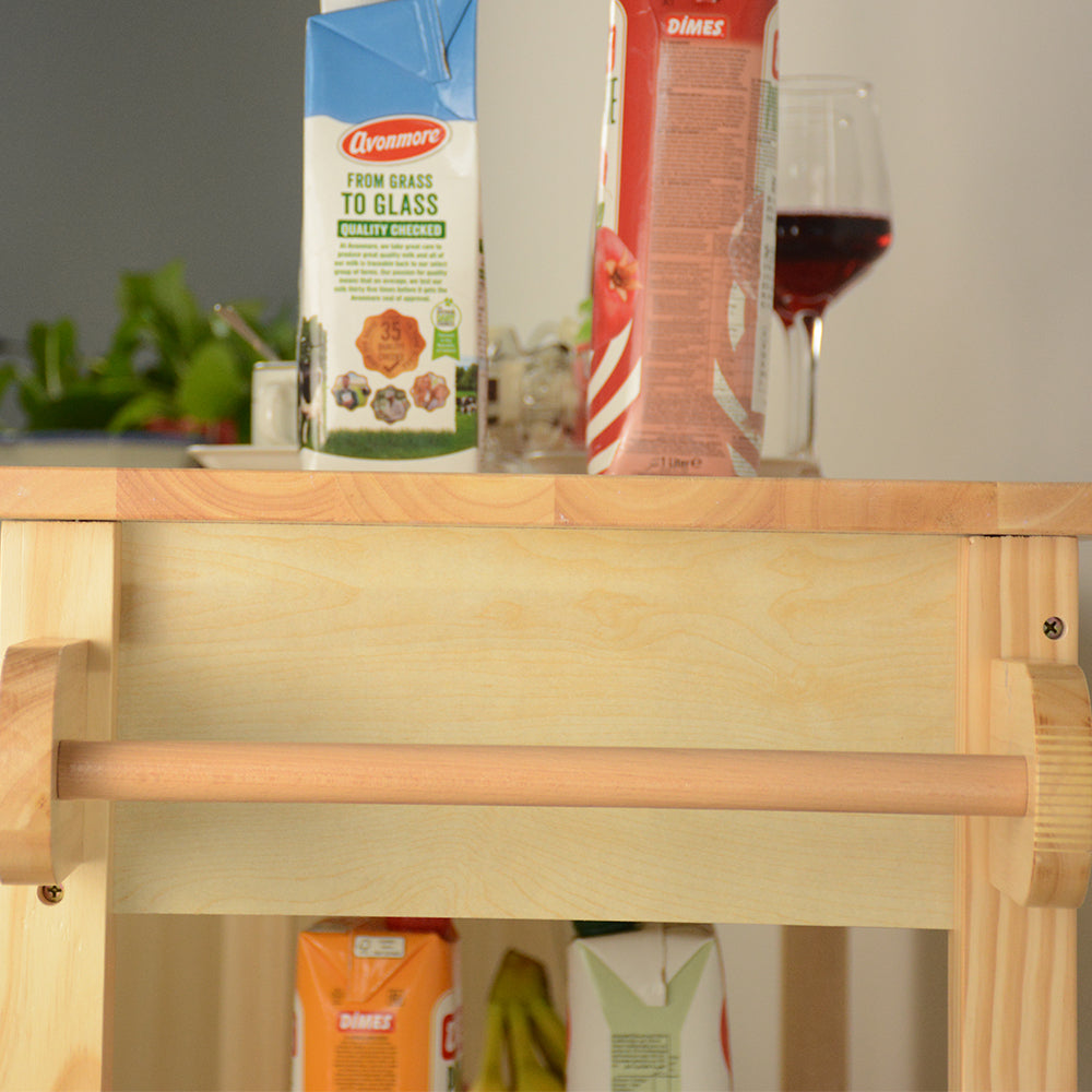 Vintage Kitchen Island & Kitchen Cart  - Natural