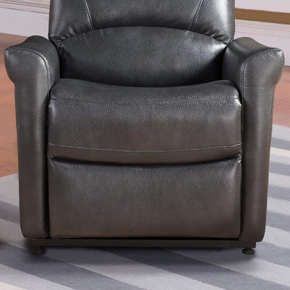 Onyx Faux Leather Upholstered Power Reclining Chair - Charcoal