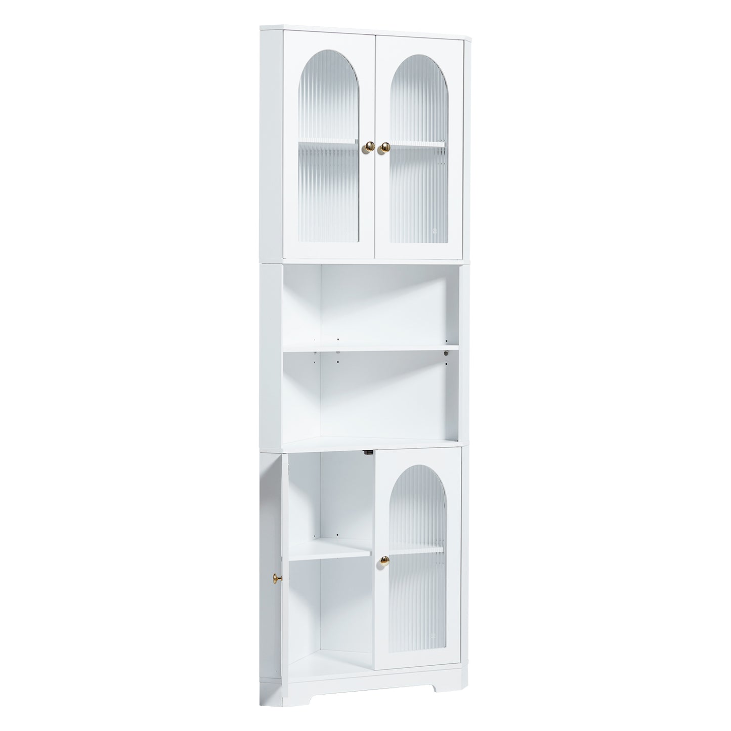 Baron Corner Cabinet - White